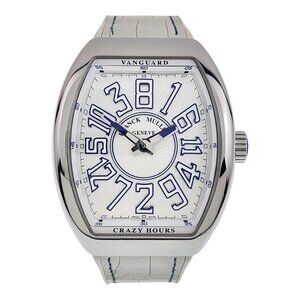 Franck Muller Vanguard Crazy Hours Silver Dial 44mm Automatic Men’s V45CHJB